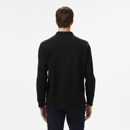 Nautica Erkek Siyah Classic Fit Uzun Kollu Polo Yaka T-shirt