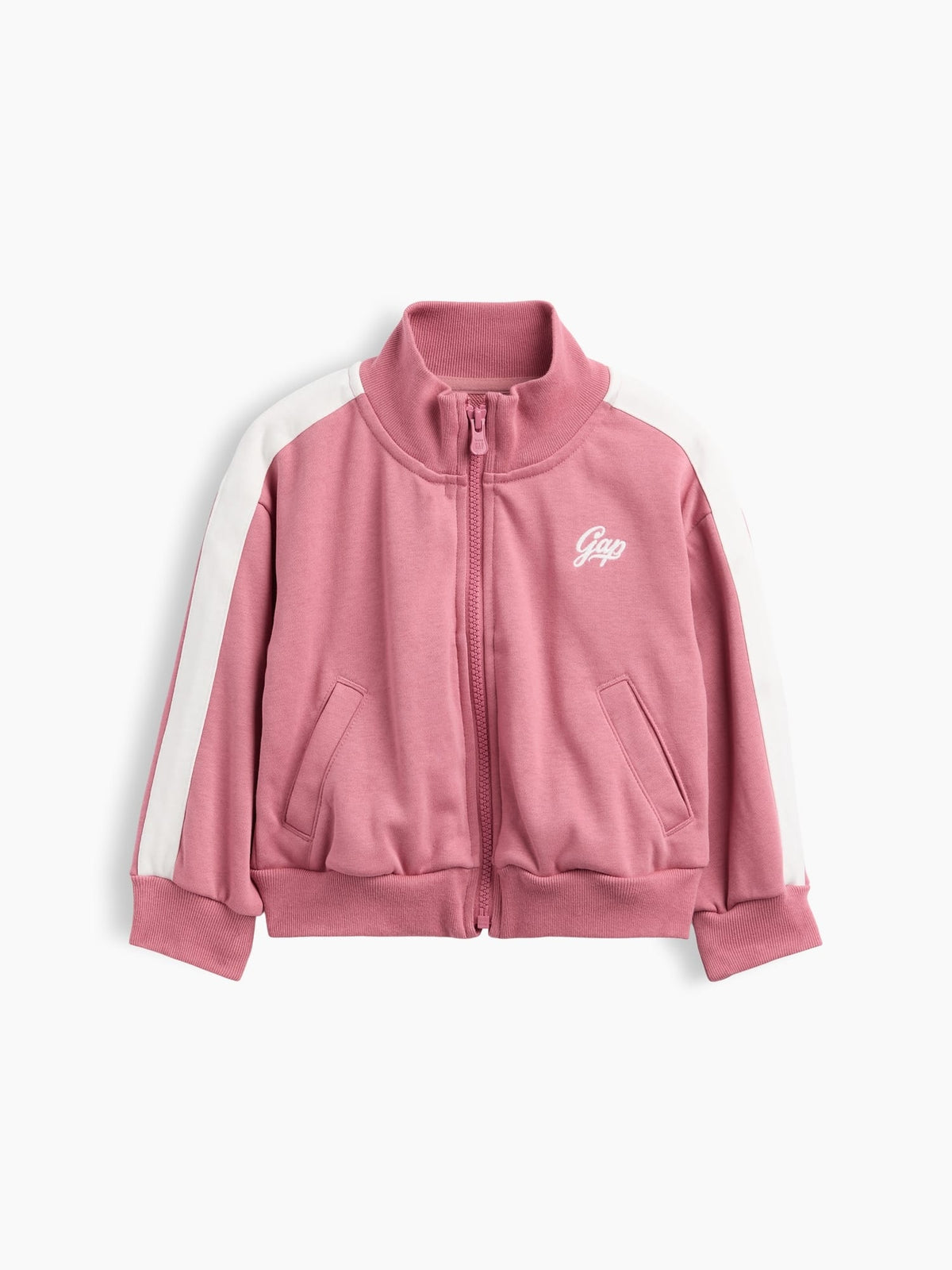 Pembe Vintagesoft Terry Gap Logo Spor Ceket