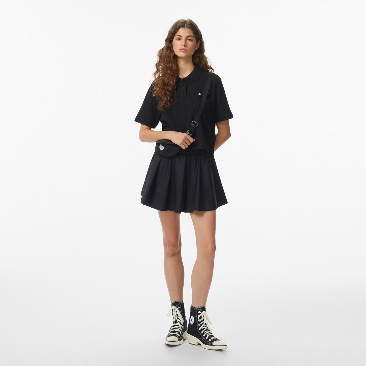 Converse Kadın Siyah T-shirt