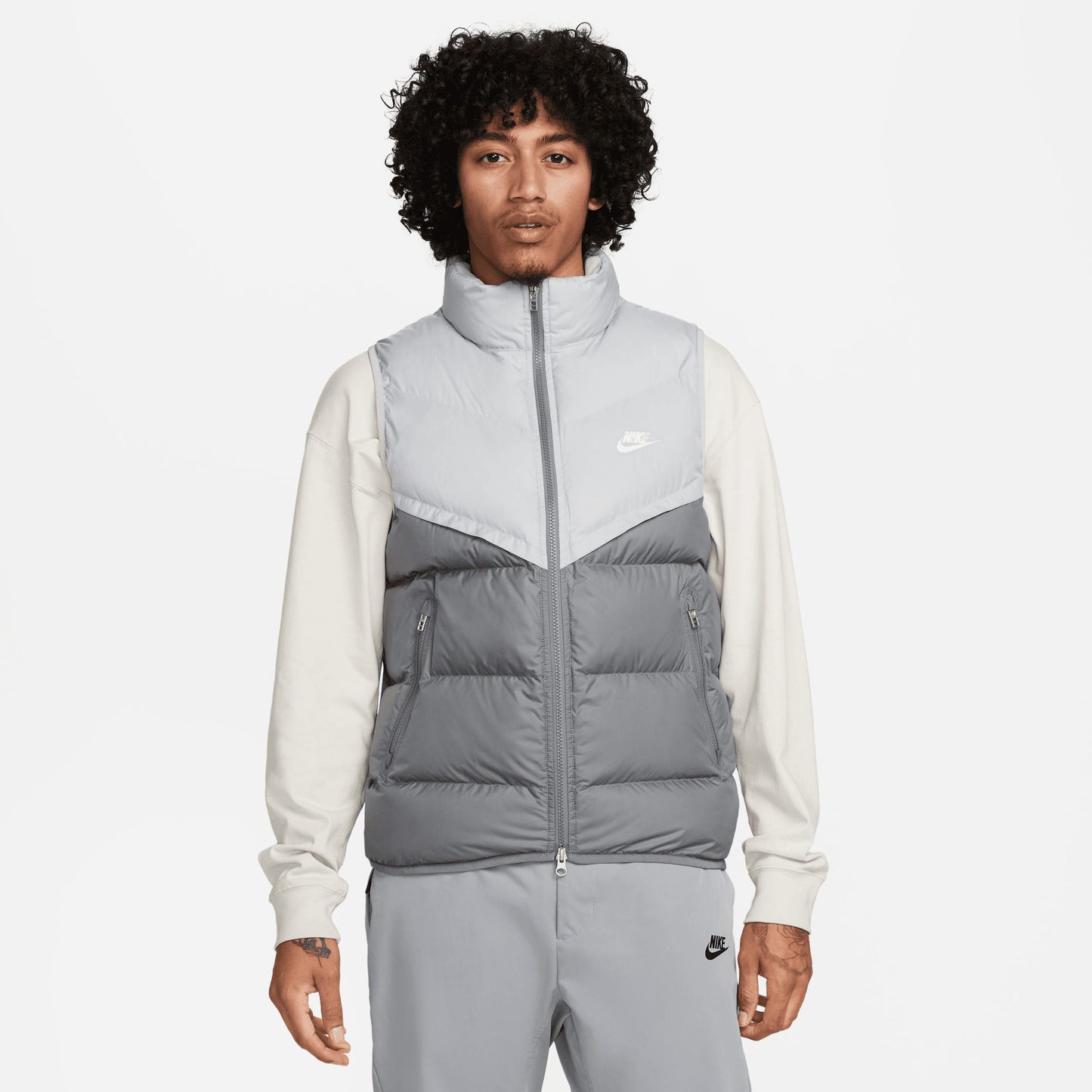 Nike Windrunner Erkek Gri Yelek
