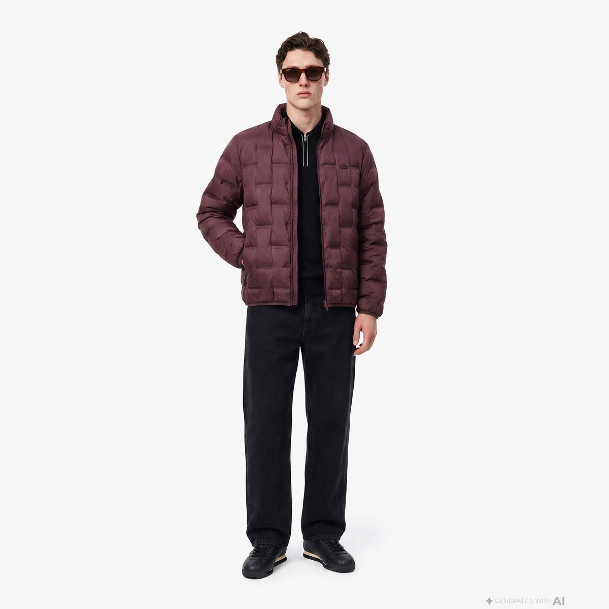 Lacoste Regular Fit Erkek Bordo Mont