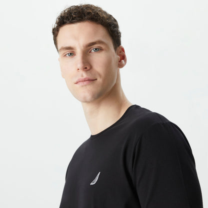 Nautica Erkek Siyah Standart Fit T-shirt
