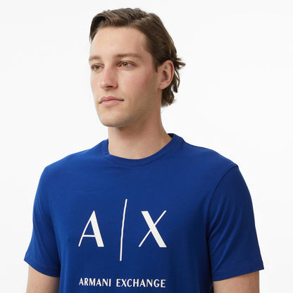Armani Exchange Erkek Mavi T-shirt