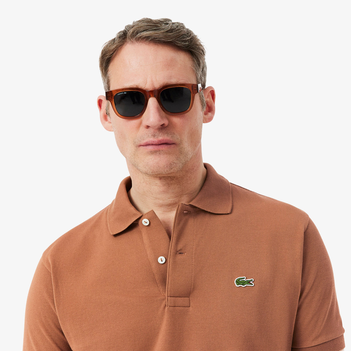 Lacoste L.12.12 Erkek Classic Fit Kahverengi Polo