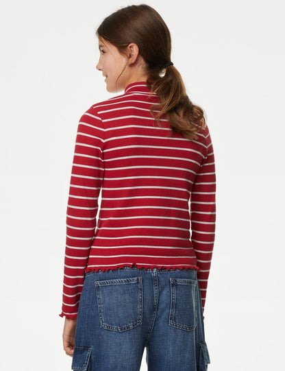 Çizgili Uzun Kollu T-shirt (6-16 Yaş)