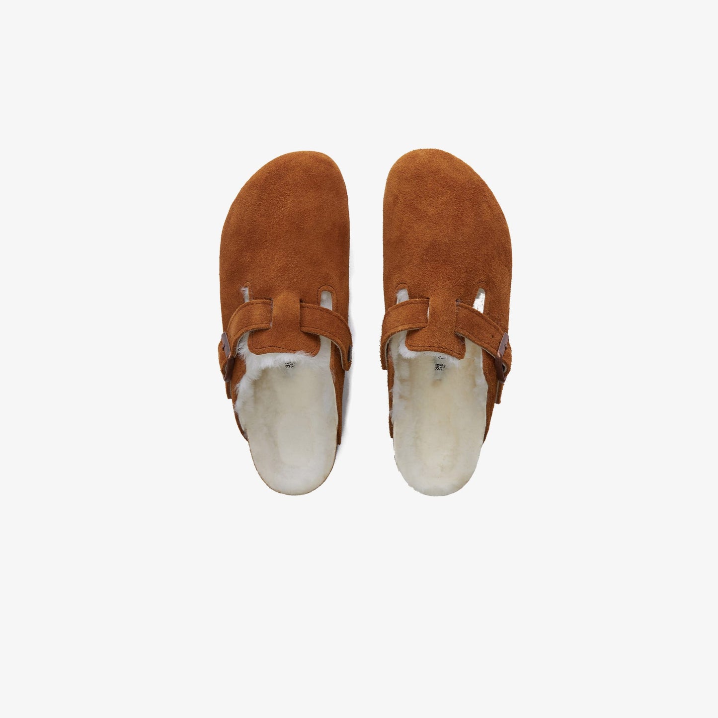 Birkenstock Suede Shearling Unisex Kahverengi Terlik