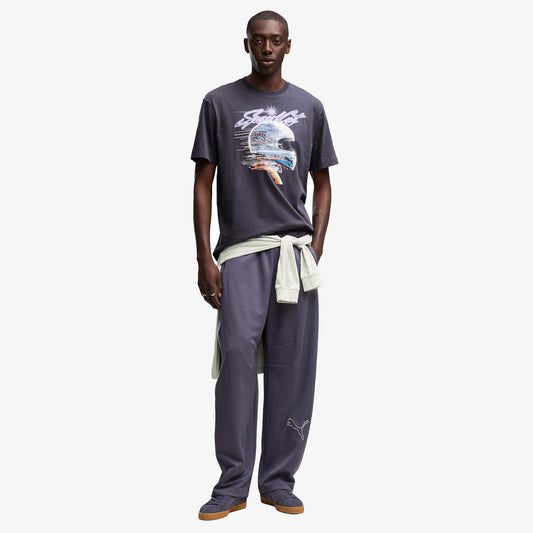 Puma T7 Barrel Track Erkek Mavi Eşofman Altı
