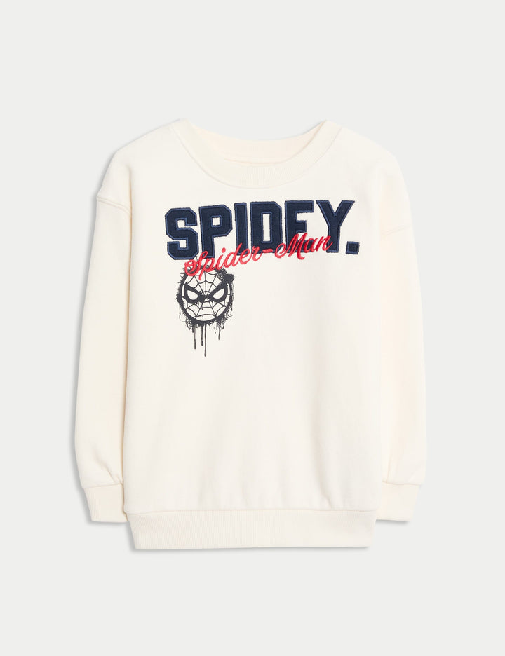 Pamuk Karışımlı Spider-man™ Sweatshirt (2–8 Yaş)