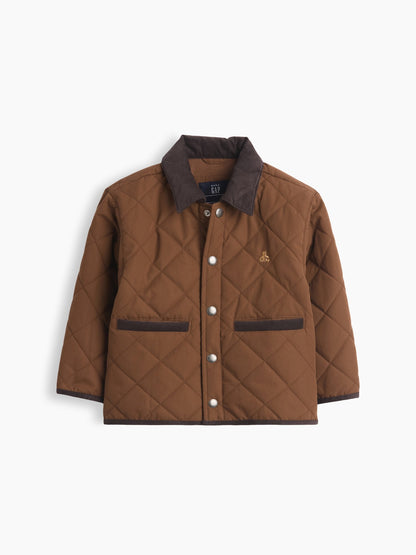 Kahverengi Recycled Quilted Field Ceket