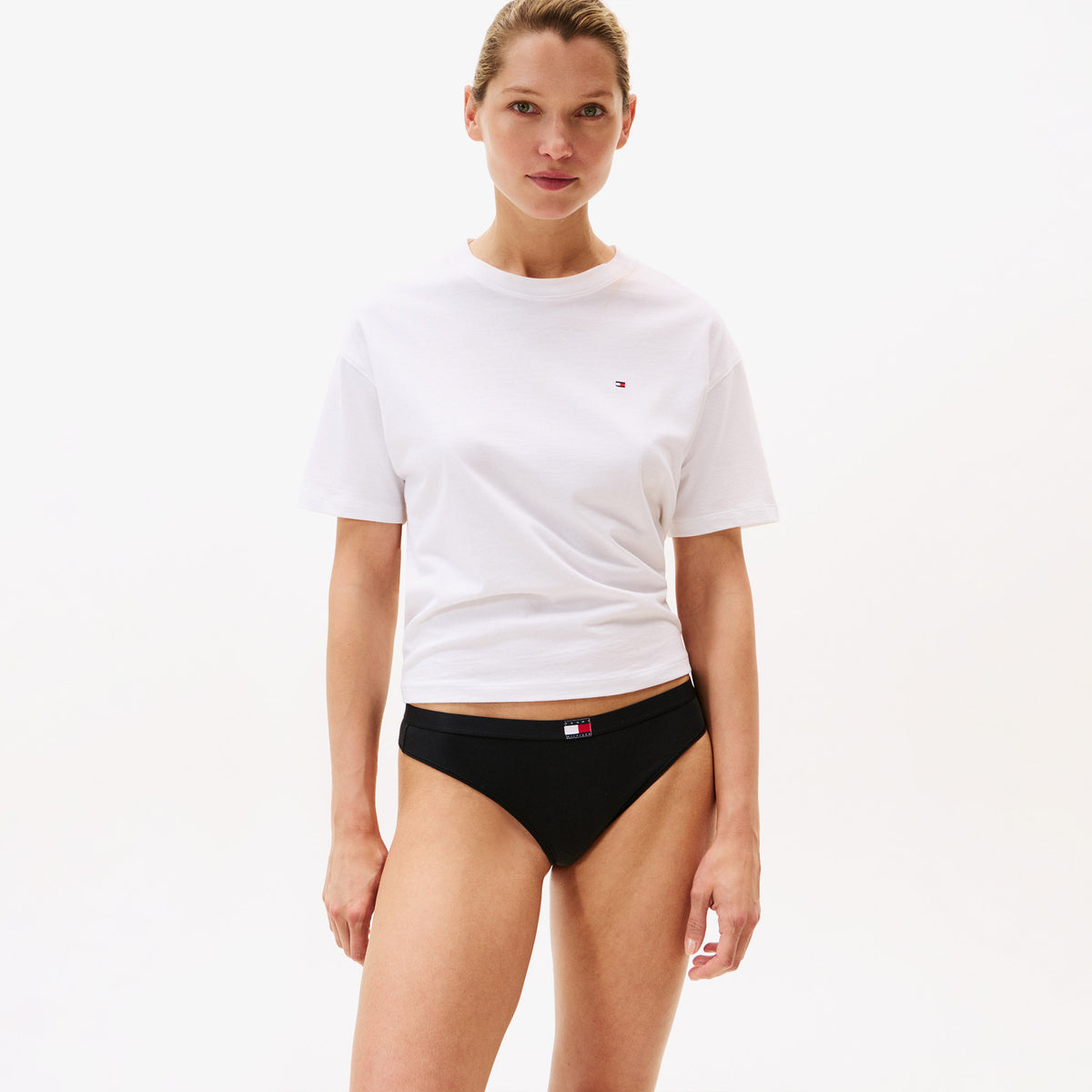Tommy Hilfiger Thong Kadın 3'lü Siyah Külot