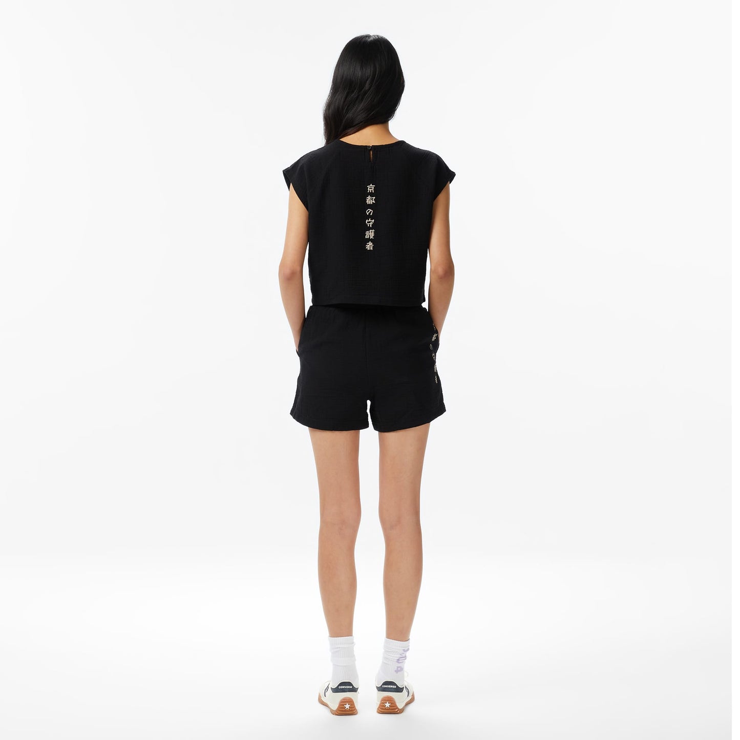 United4 Regular Fit Kadın Siyah Şort