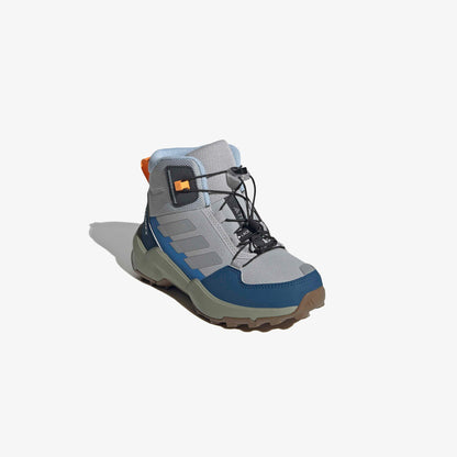 Adidas Terrex Ax4r Mid Sl Çocuk Gri Koşu Ayakkabısı
