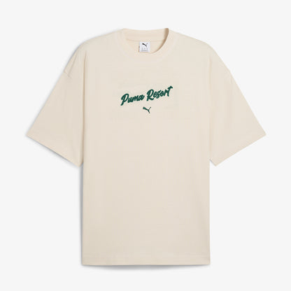 Puma Premium Ess Graphic Erkek Krem T-shirt
