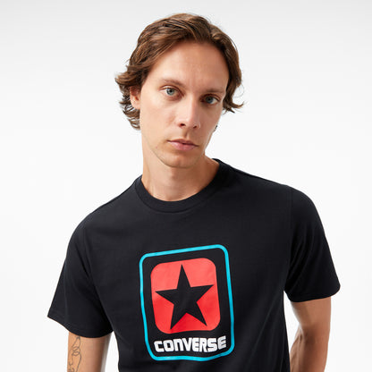 Converse Baskılı Erkek Siyah T-shirt