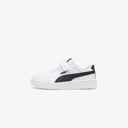 Puma Court Classic Clean Çocuk Siyah Spor Ayakkabı