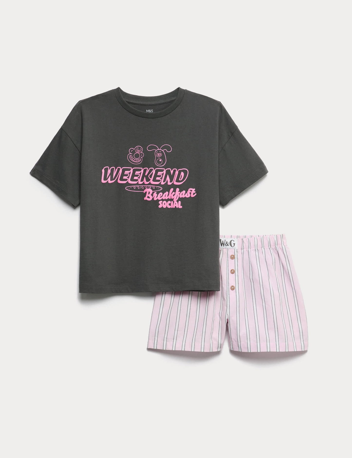 Desenli Pamuklu Pijama Takımı