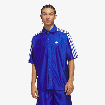 Adidas Jacquard Top Unisex Mavi Gömlek