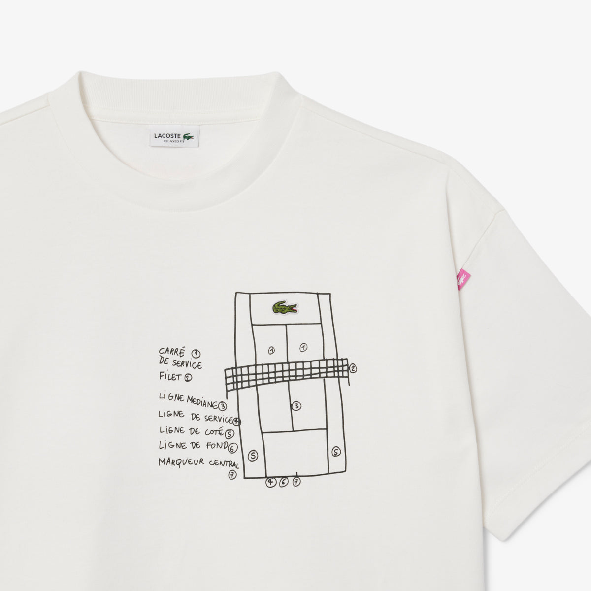Lacoste Heavy Cotton Print Çocuk Beyaz T-shirt