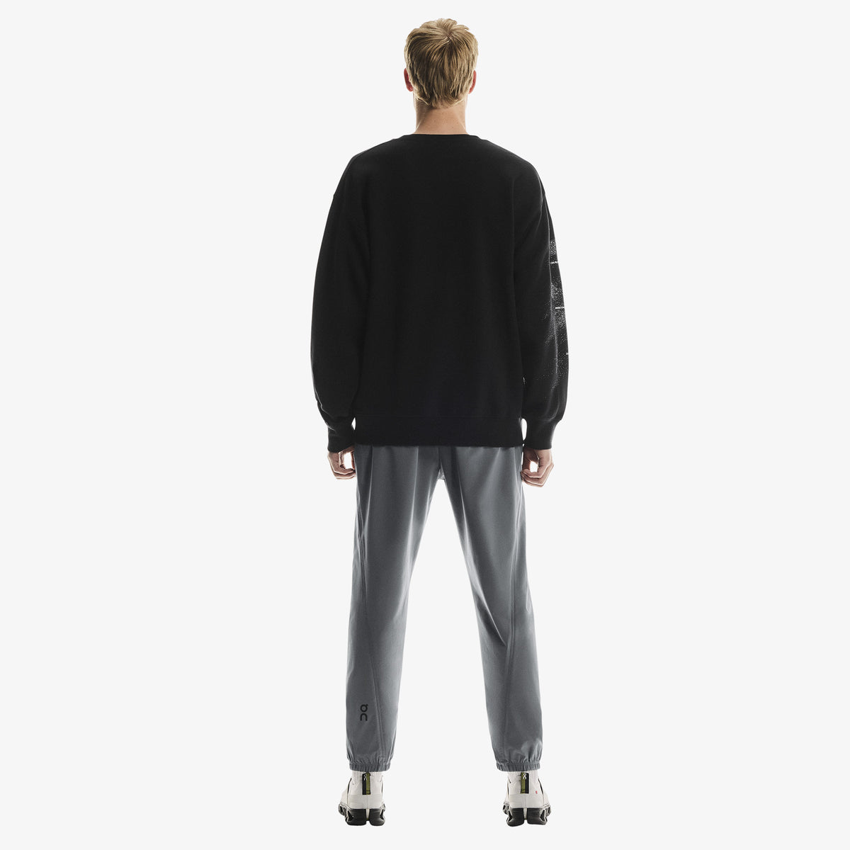 On Club Crew Graphic Erkek Siyah Sweatshirt