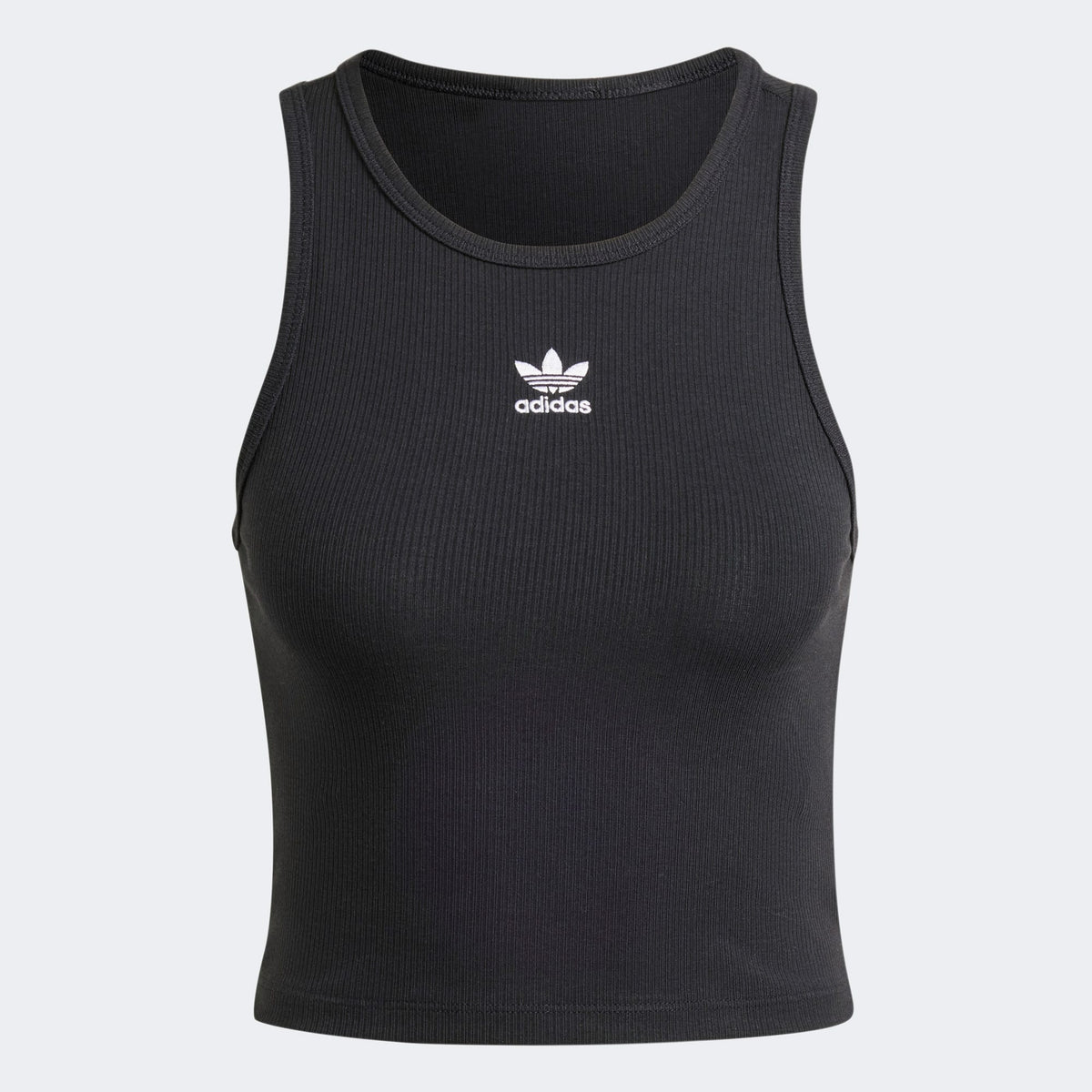 Adidas Essentials Ribbed Kadın Siyah Crop Top