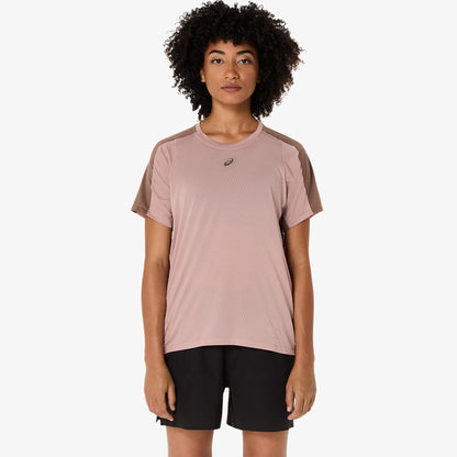 Asics Fujitrail Elite Ss Top Kadın Pembe Koşu T-shirt