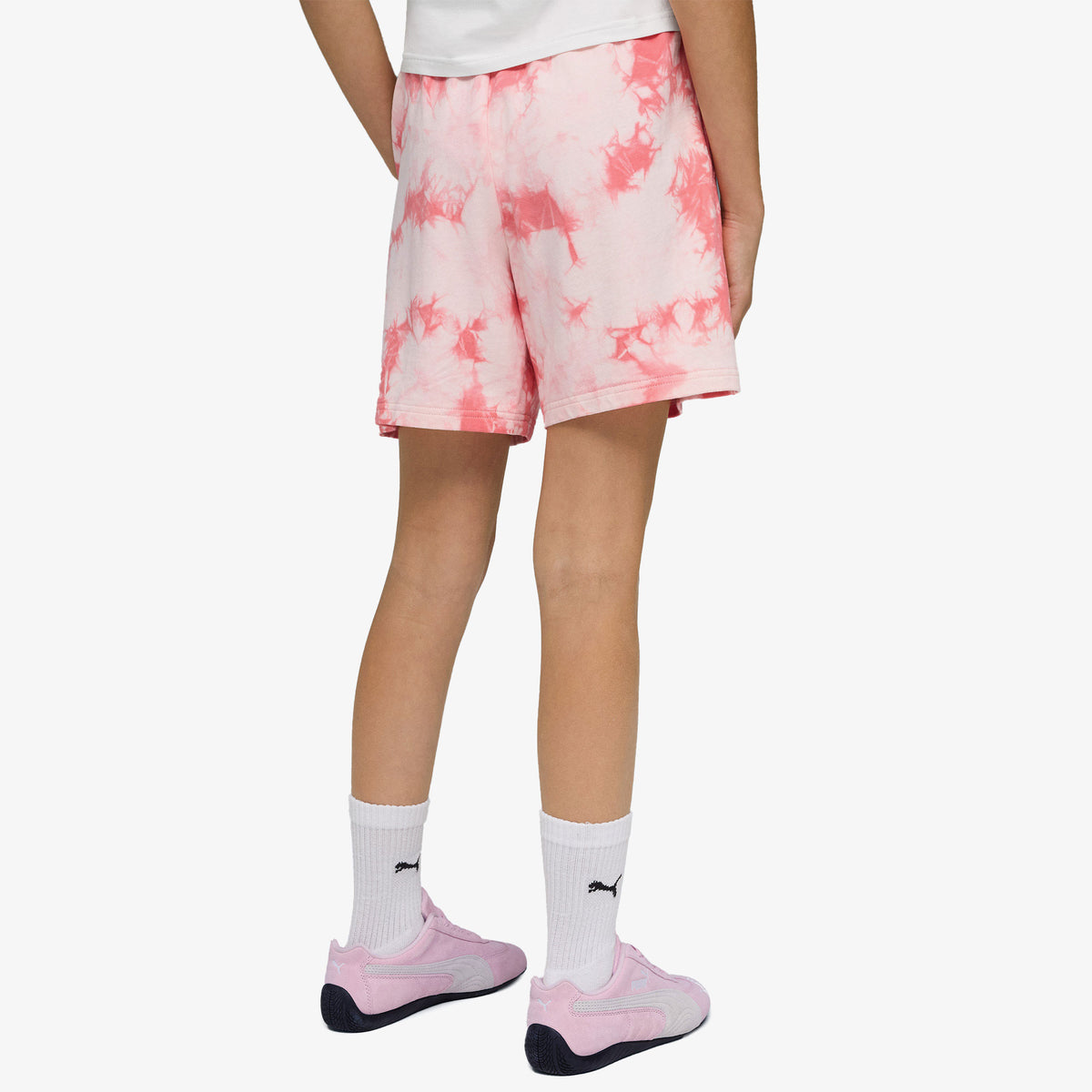 Puma Essentials Relaxed Tie-dye Çocuk Pembe Şort