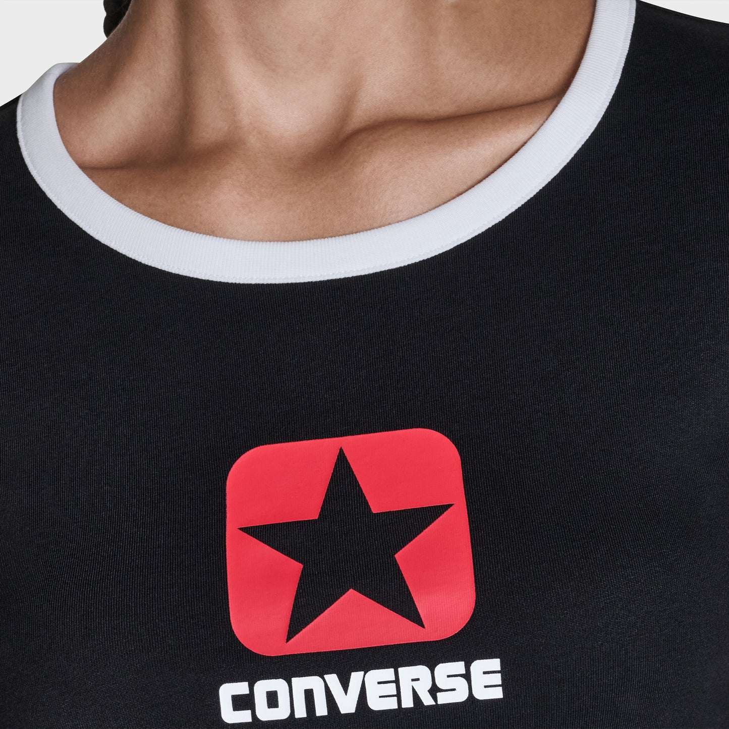 Converse Regular Fit Kadın Siyah T-shirt
