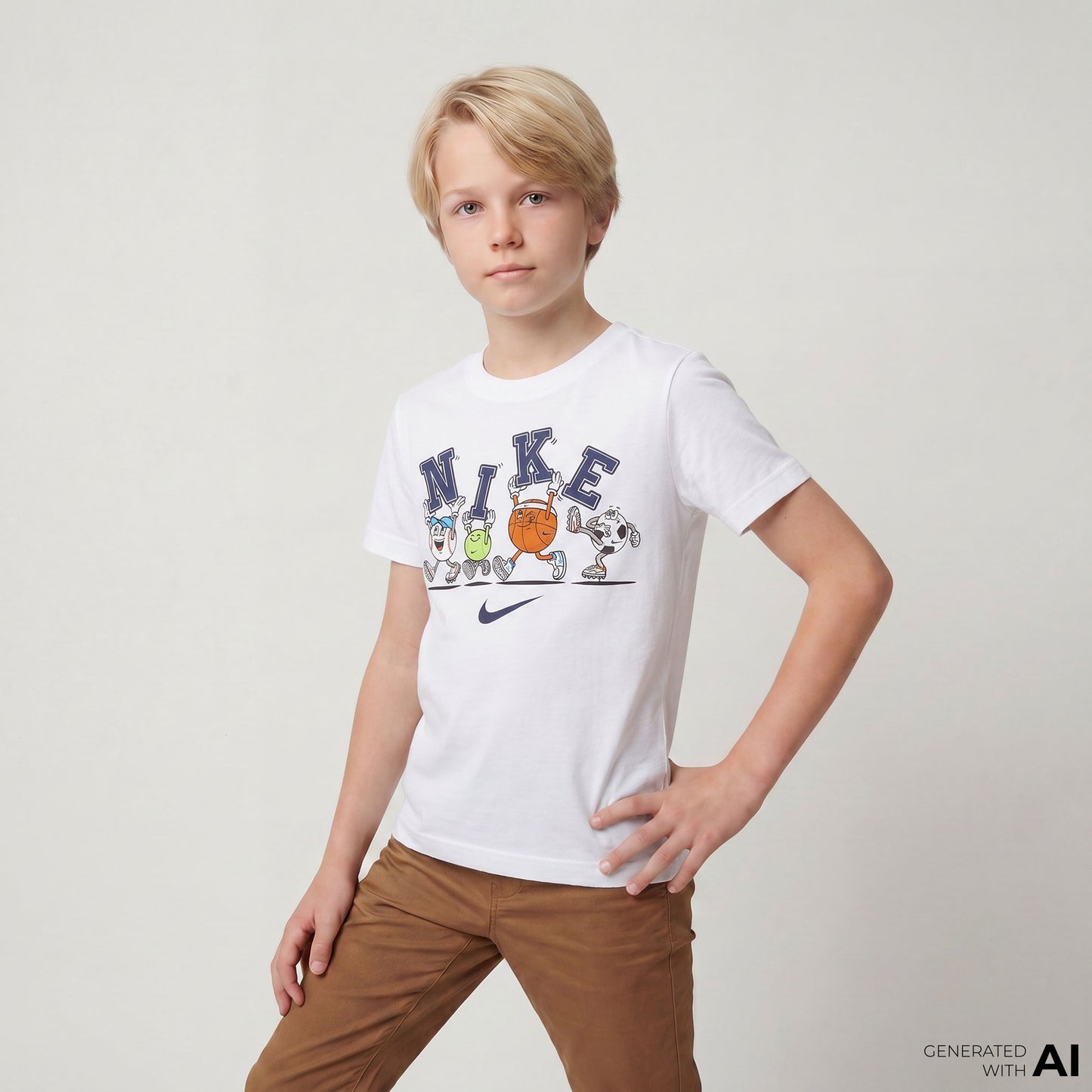 Nike Nkb Multi Sportsball Çocuk Beyaz T-shirt