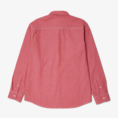 Huf Total Eclipse Chambray Erkek Kırmızı Gömlek