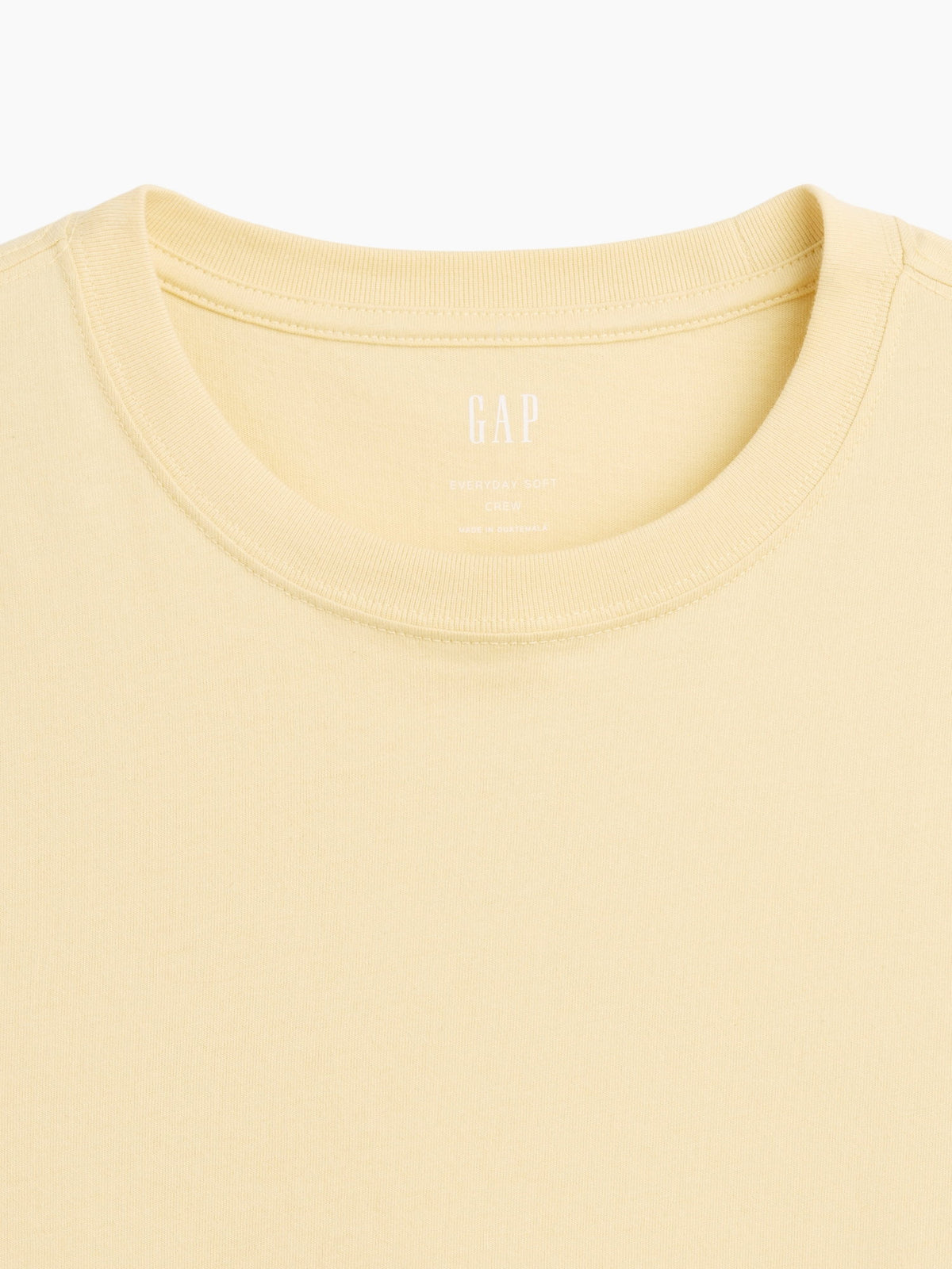 Sarı Everyday Soft Bisiklet Yaka T-shirt