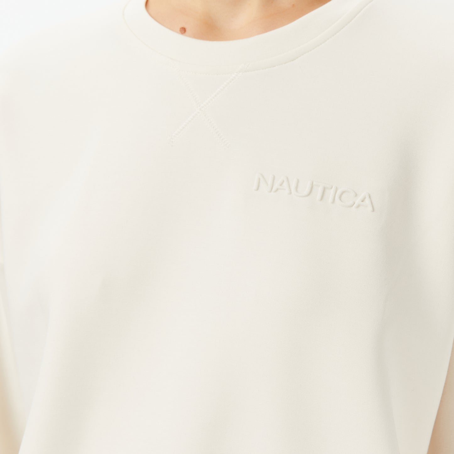 Nautica Kadın Beyaz Regular Fit Sweatshirt