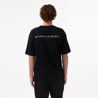 United4 Regular Fit Erkek Siyah T-shirt