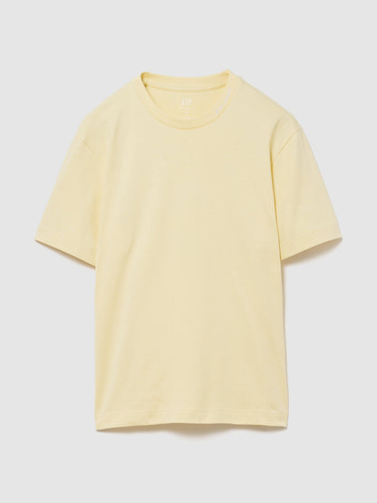 Sarı Heavyweight Gap Logo Relaxed Crop T-shirt