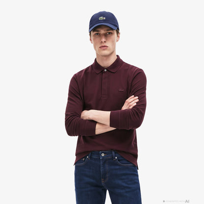 Lacoste Regular Fit Erkek Bordo Polo