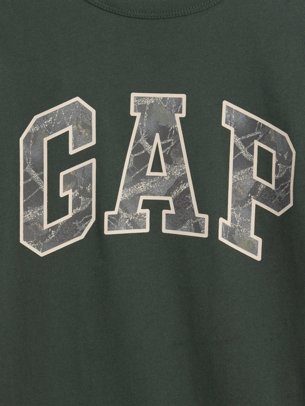 Koyu Yeşil Gap Logo T-shirt