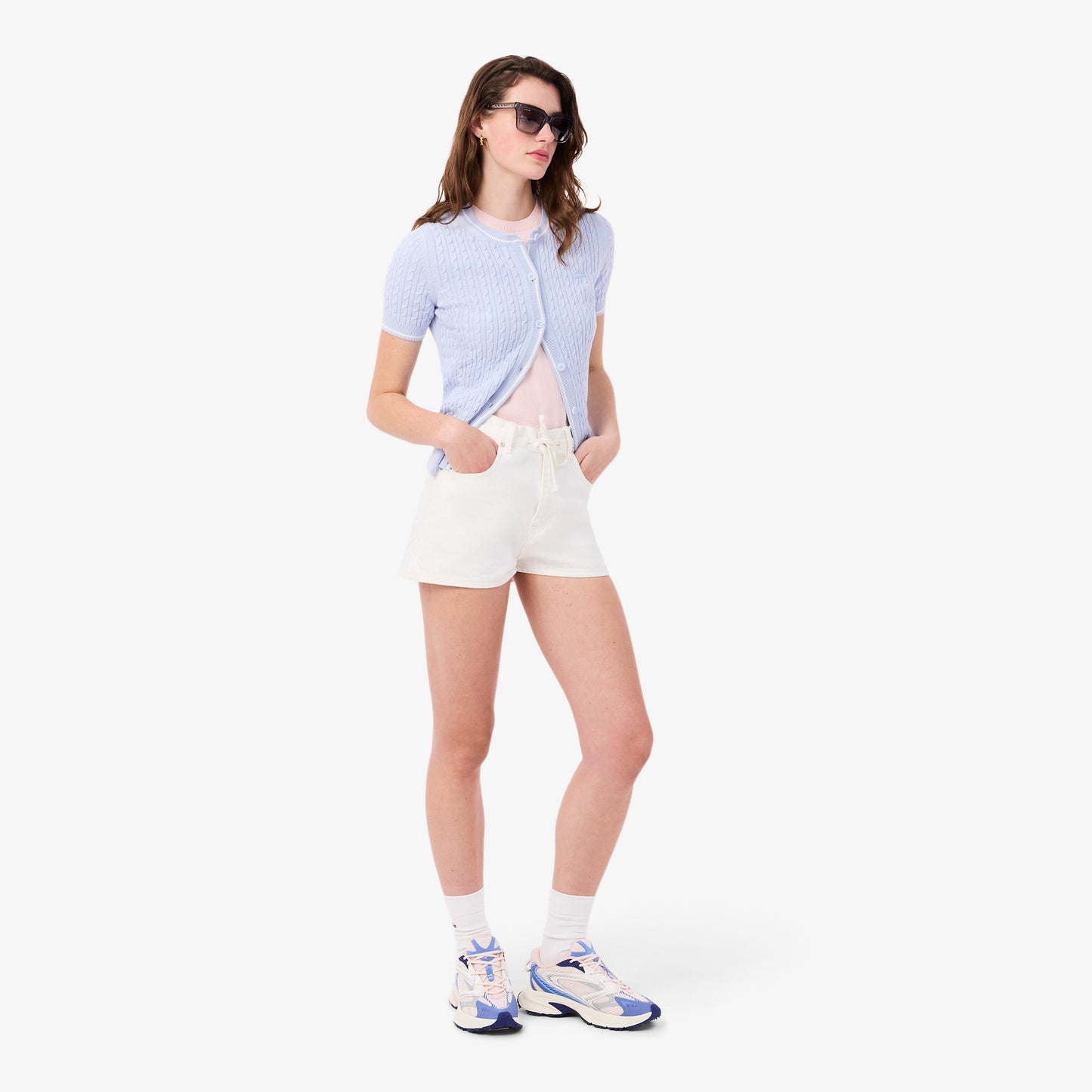 Lacoste L003 Neo Shot Kadın Mavi Spor Ayakkabı