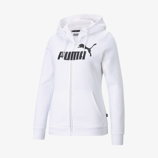 Puma Essentials Logo Full Zip Kadın Siyah Sweatshirt