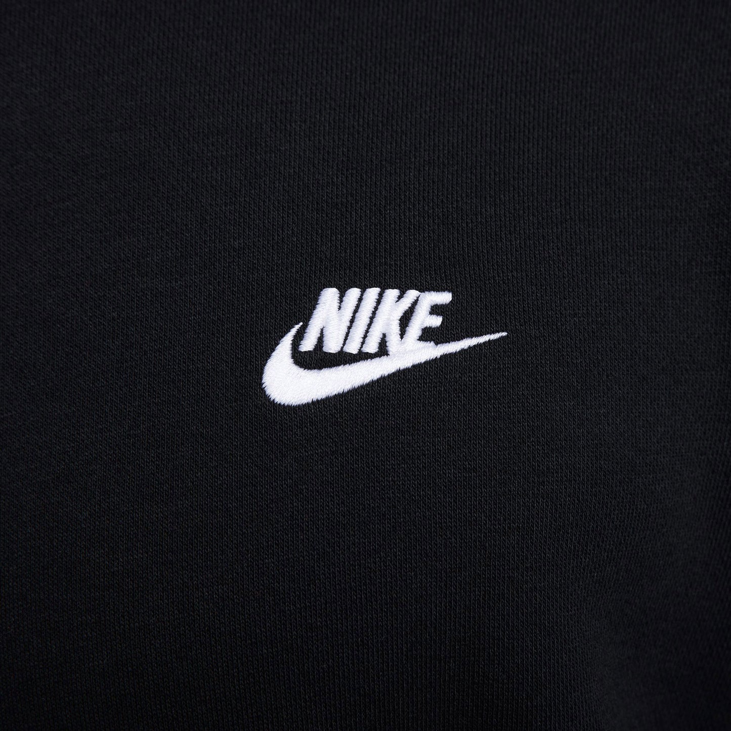 Nike Club Ft Crew Erkek Siyah T-shirt