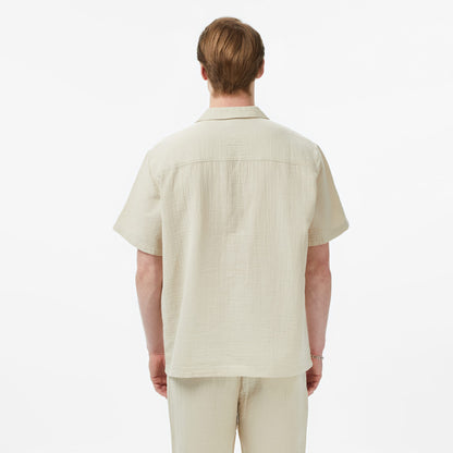 United4 Comfort Fit Erkek Krem Gömlek