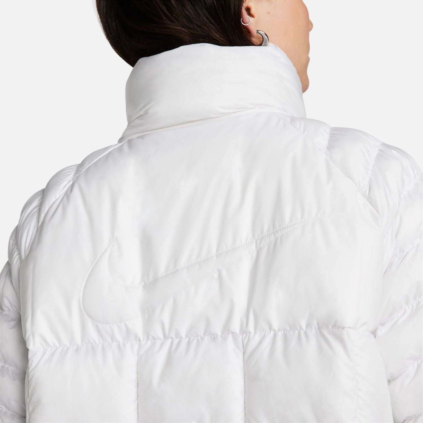 Nike Sportswear Swoosh Puffer Primaloft Kadın Beyaz Mont