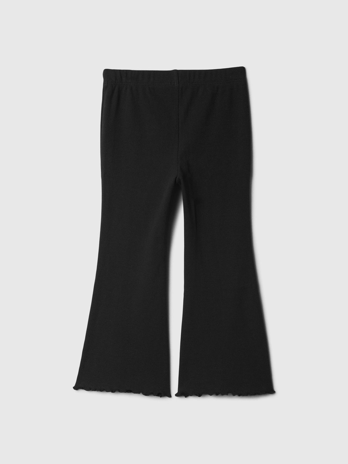 Siyah Fitilli Flare Pull-on Tayt
