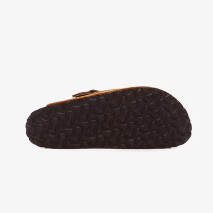 Birkenstock Suede Shearling Unisex Kahverengi Terlik