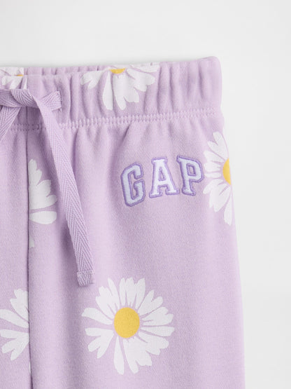 Lila Relaxed Logo Fransız Havlu Kumaş Pull-on Jogger Eşofman Altı