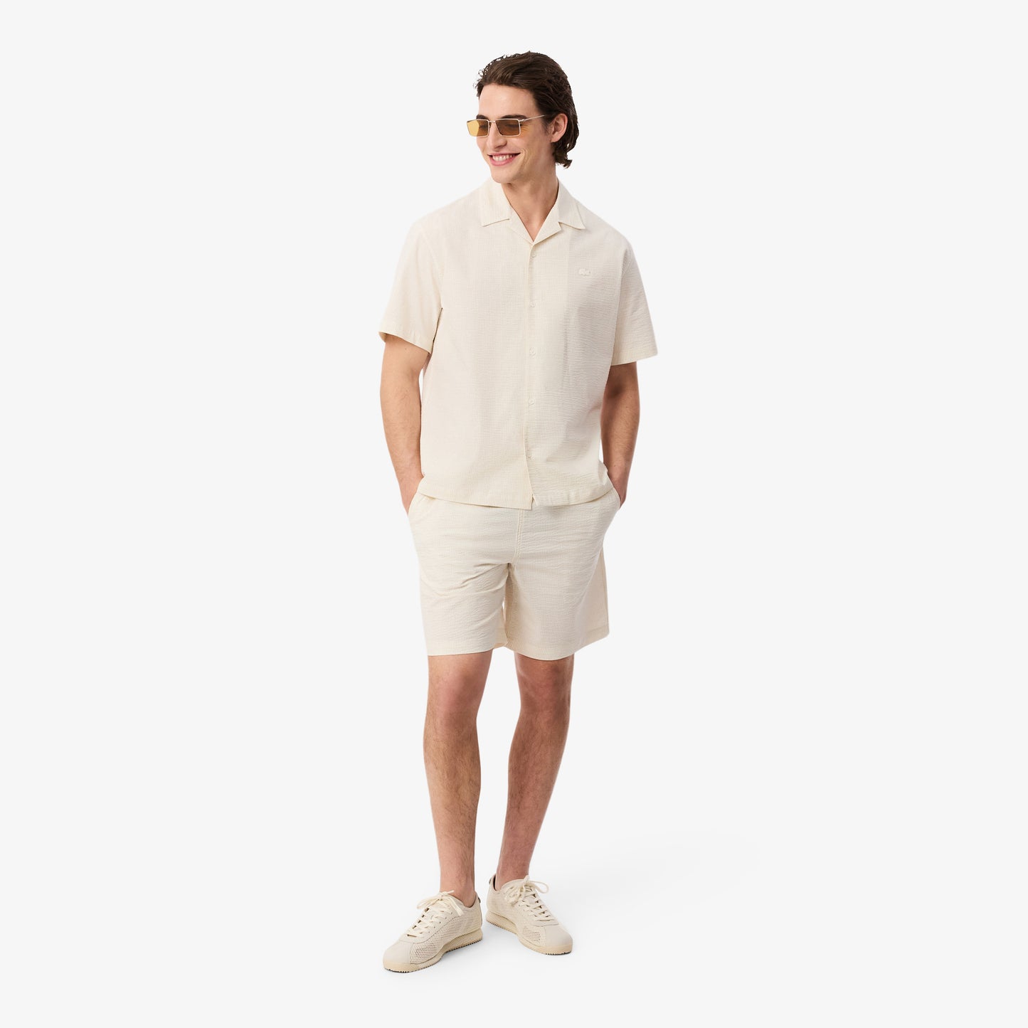 Lacoste Club-low Erkek Krem Spor Ayakkabı