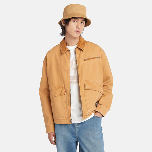 Timberland Strafford Yıkanmış Kanvas Erkek Sarı Ceket