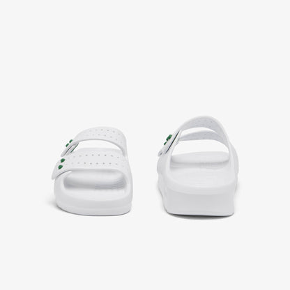 Lacoste Serve Strap Kadın Beyaz Terlik