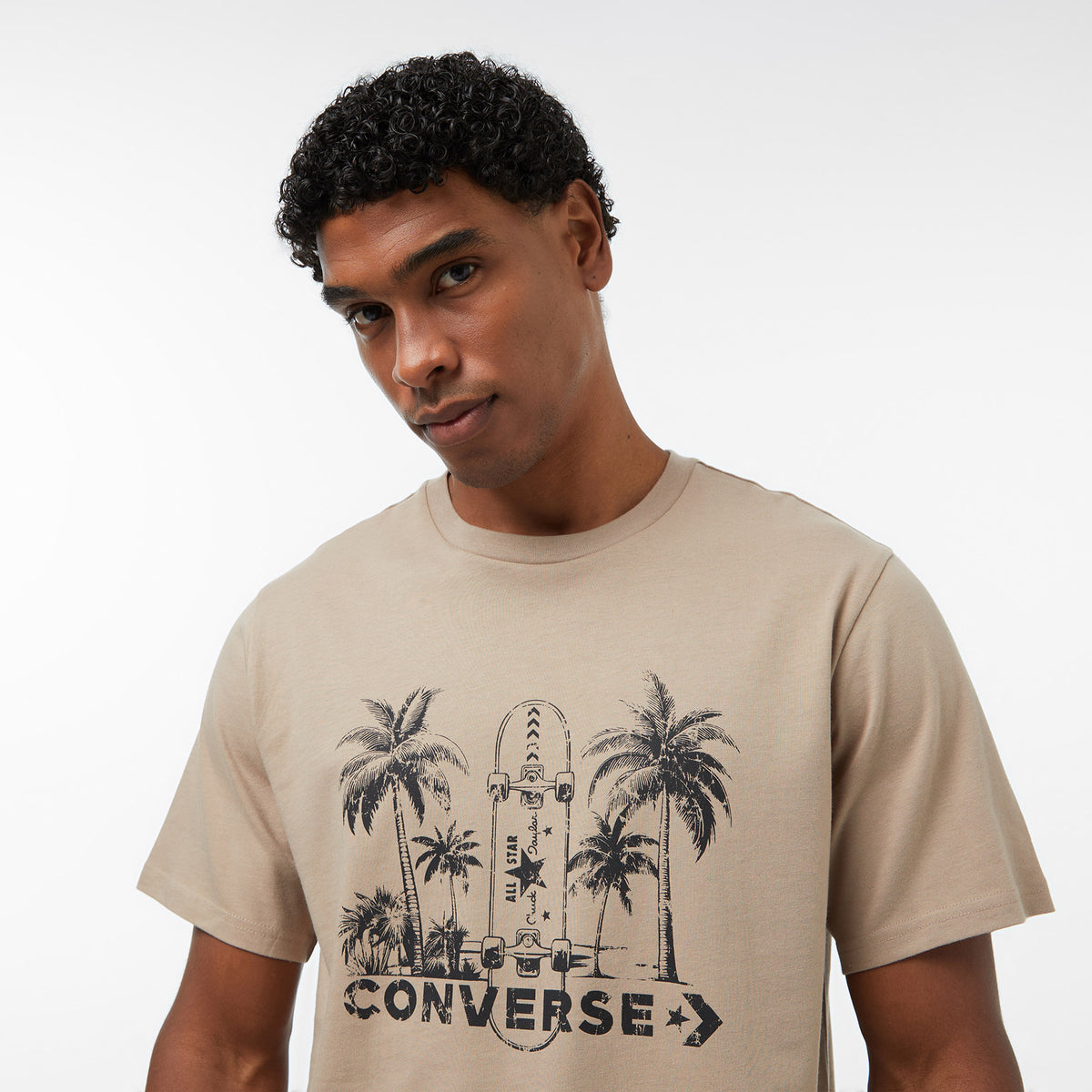 Converse Erkek Bej T-shirt