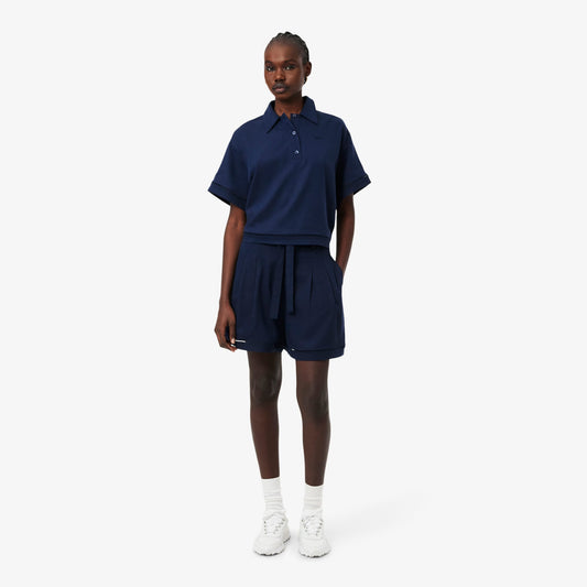 Lacoste Oversize Fit Kadın Lacivert Şort
