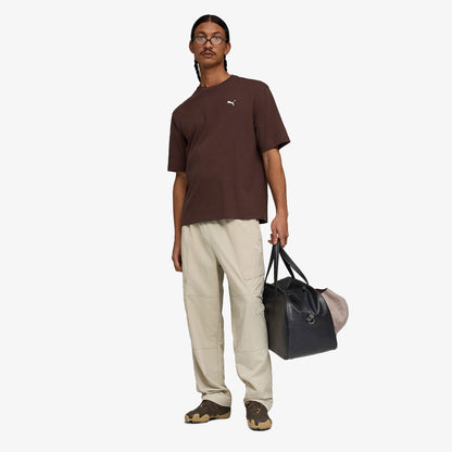 Puma Wardrobe Essentials Boxy Erkek Kahverengi T-shirt