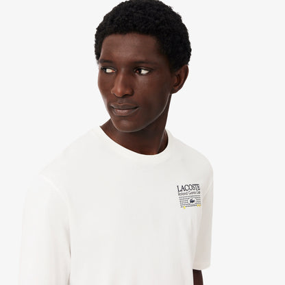 Lacoste Relaxed Fit Erkek Beyaz T-shirt